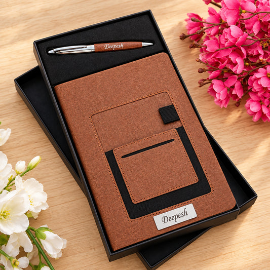 Premium Personalized Diary + Pen Combo