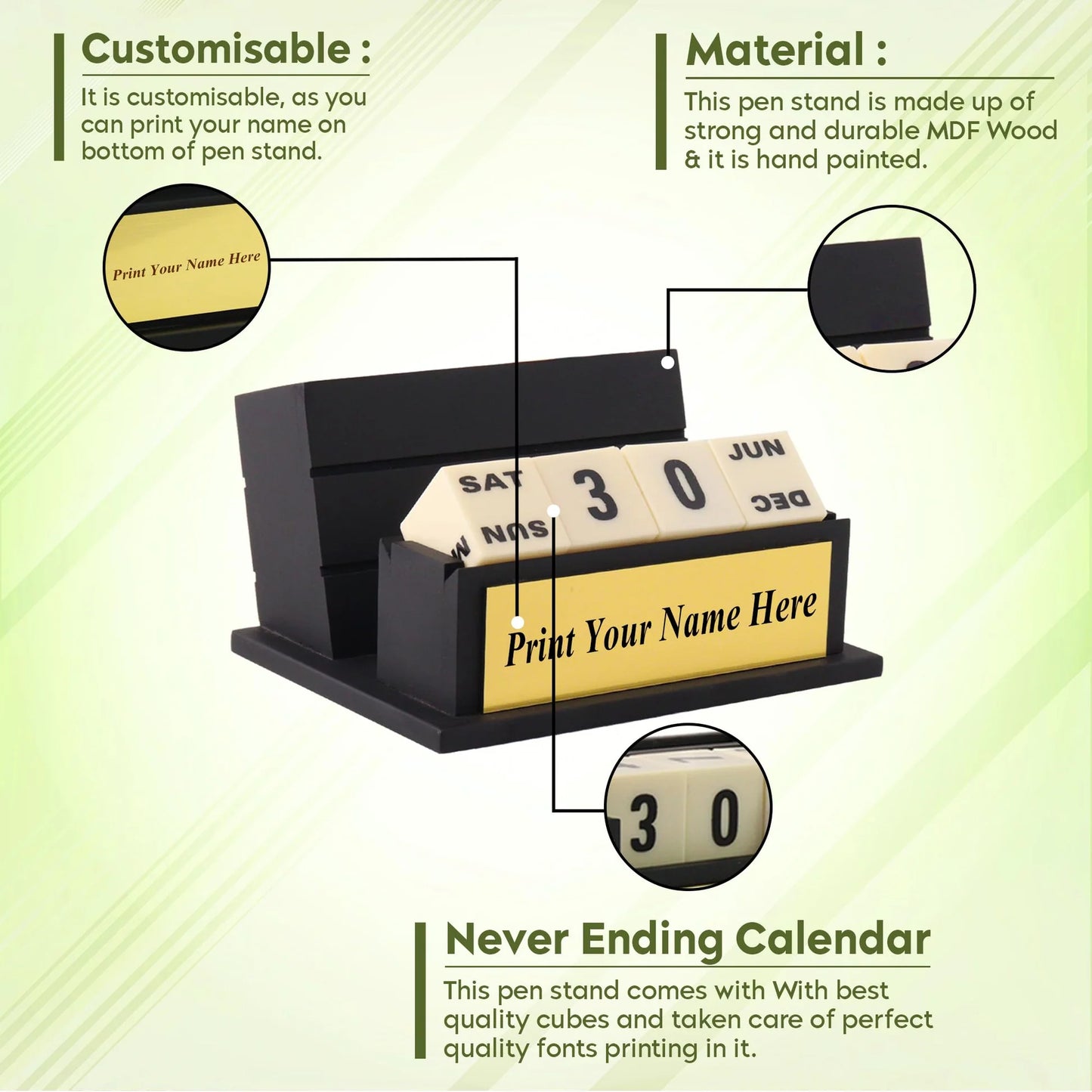 Personalized Desk Organiser / Pen Stand