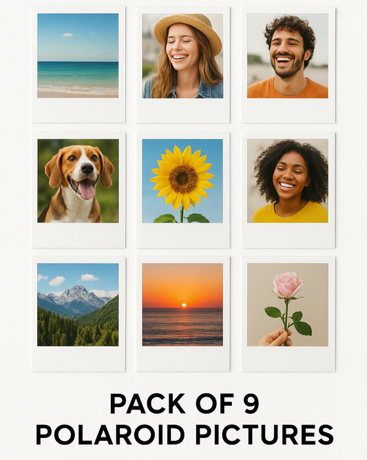 Set of 9 Custom Polaroid Photos