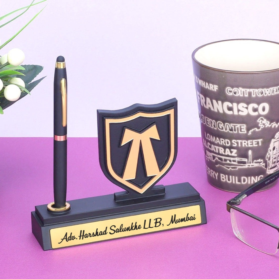 Personalized High-Quality Professional Pen + Stand Cum Table Top