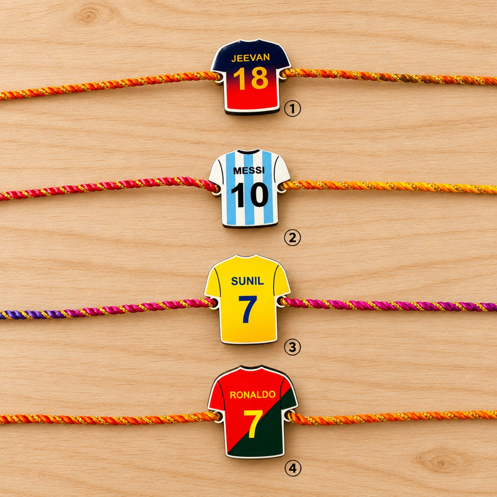 Personalised Jersey Rakhi