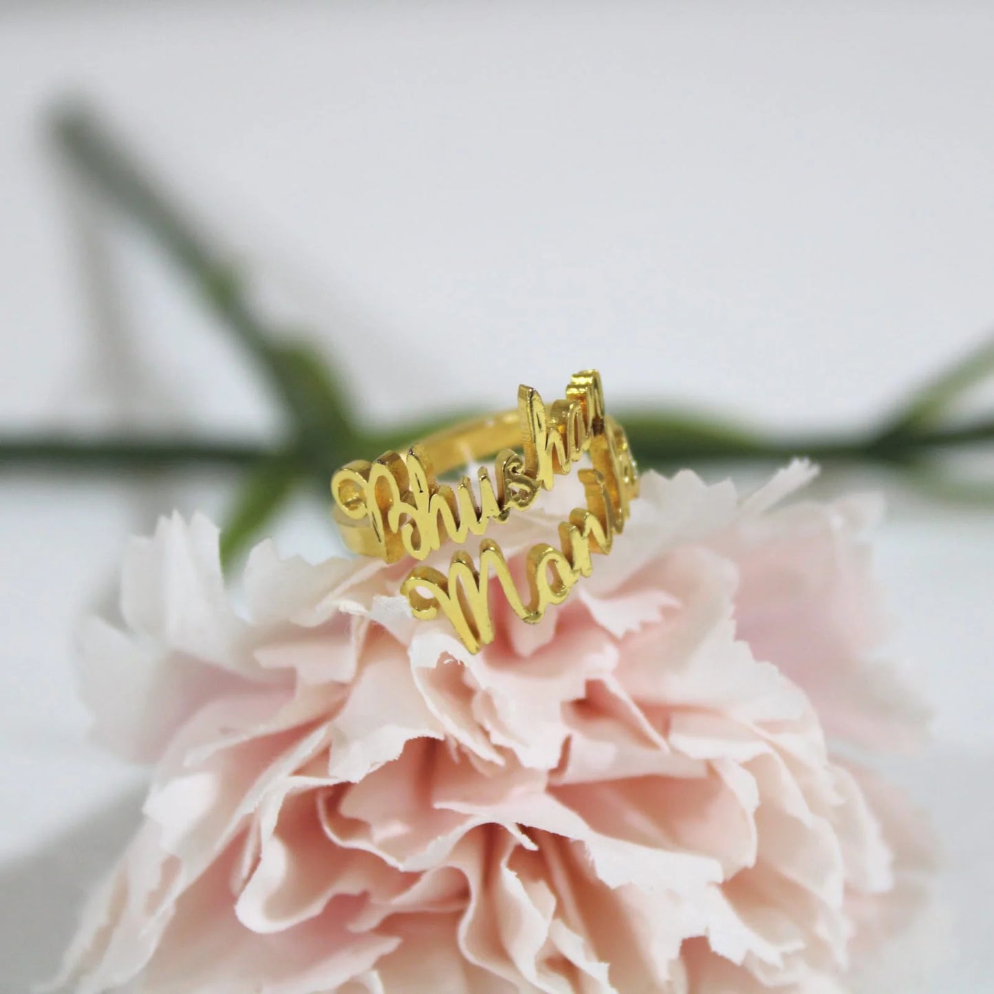 Personalized Adjustable Name Ring