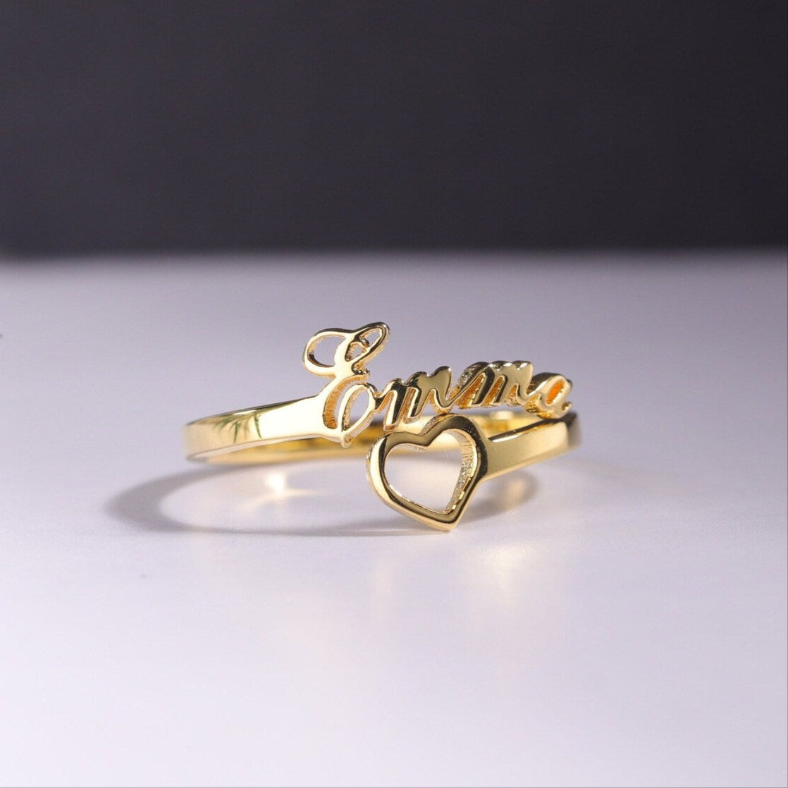 Personalized Adjustable Name Ring