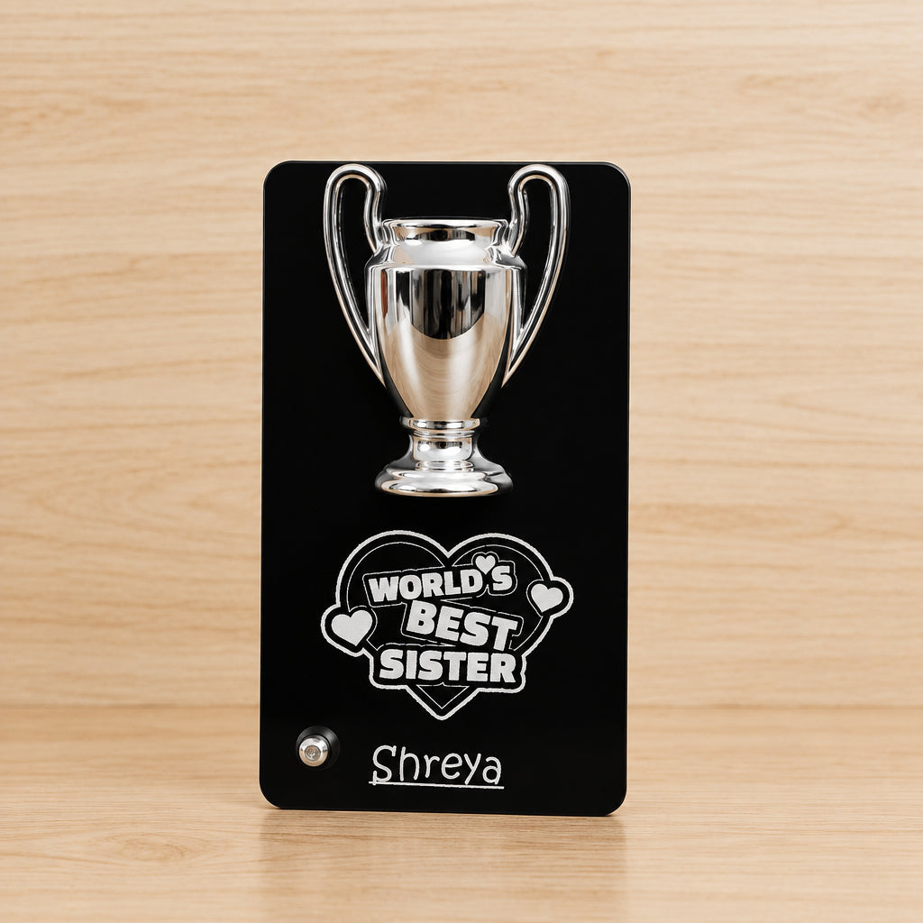 Customised Metal Trophy For Brother/Sister