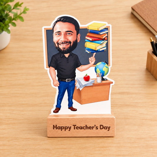 Personalized Teacher Caricature Table Top