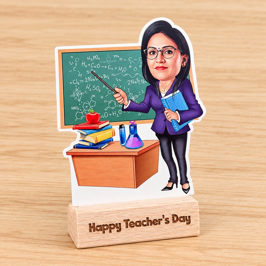 Personalized Teacher Caricature Table Top
