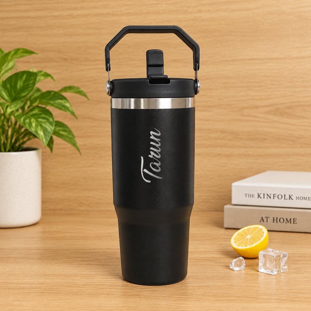 Premium Personalized Handle Tumbler – 900 ML