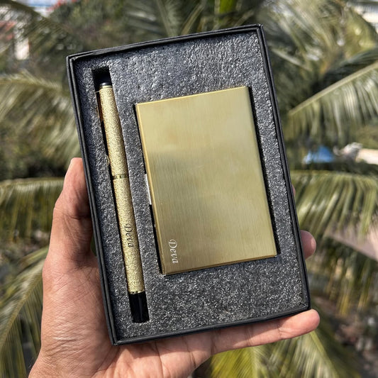 Personalized Card Holder & Pen