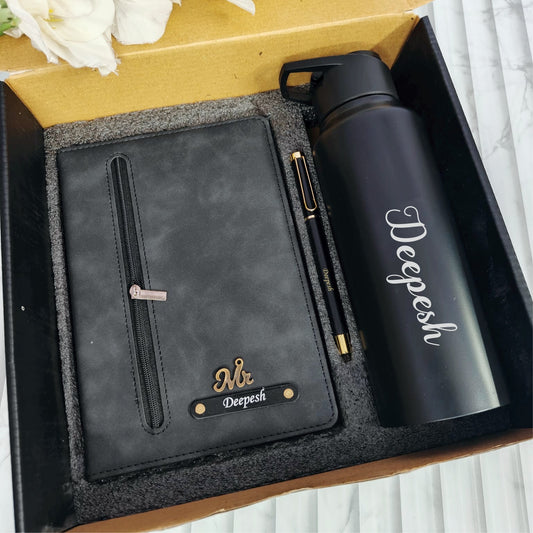 Personalized Zip Diary Hamper