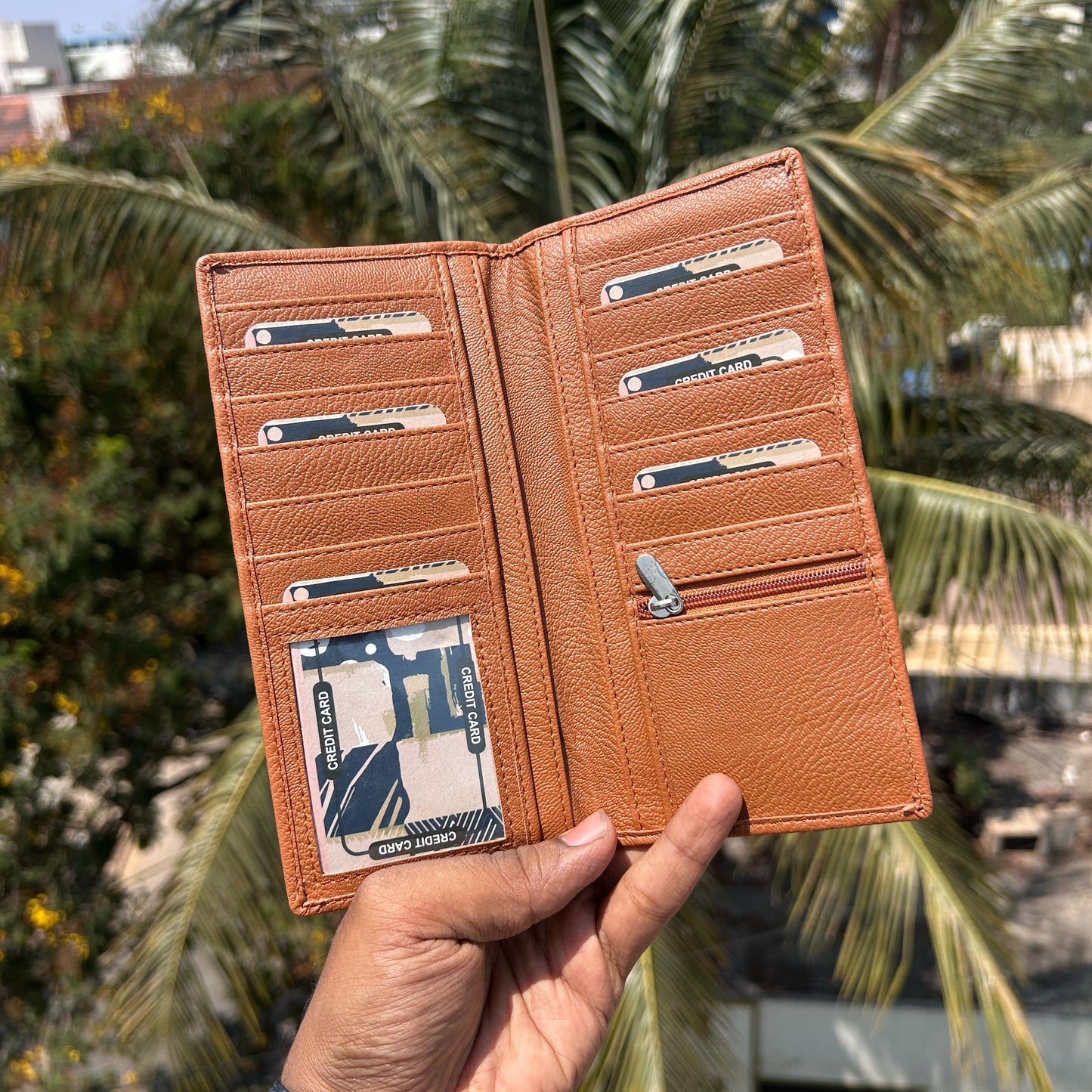 Personalized Premium Leather Unisex Card Holder Wallet