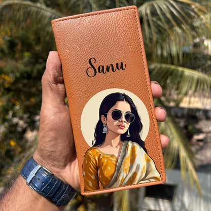 Personalized Premium Leather Unisex Card Holder Wallet