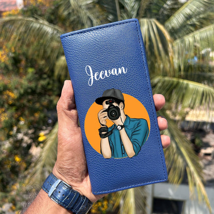 Personalized Premium Leather Unisex Card Holder Wallet