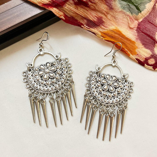 Beautiful Silver Hanging Earrings