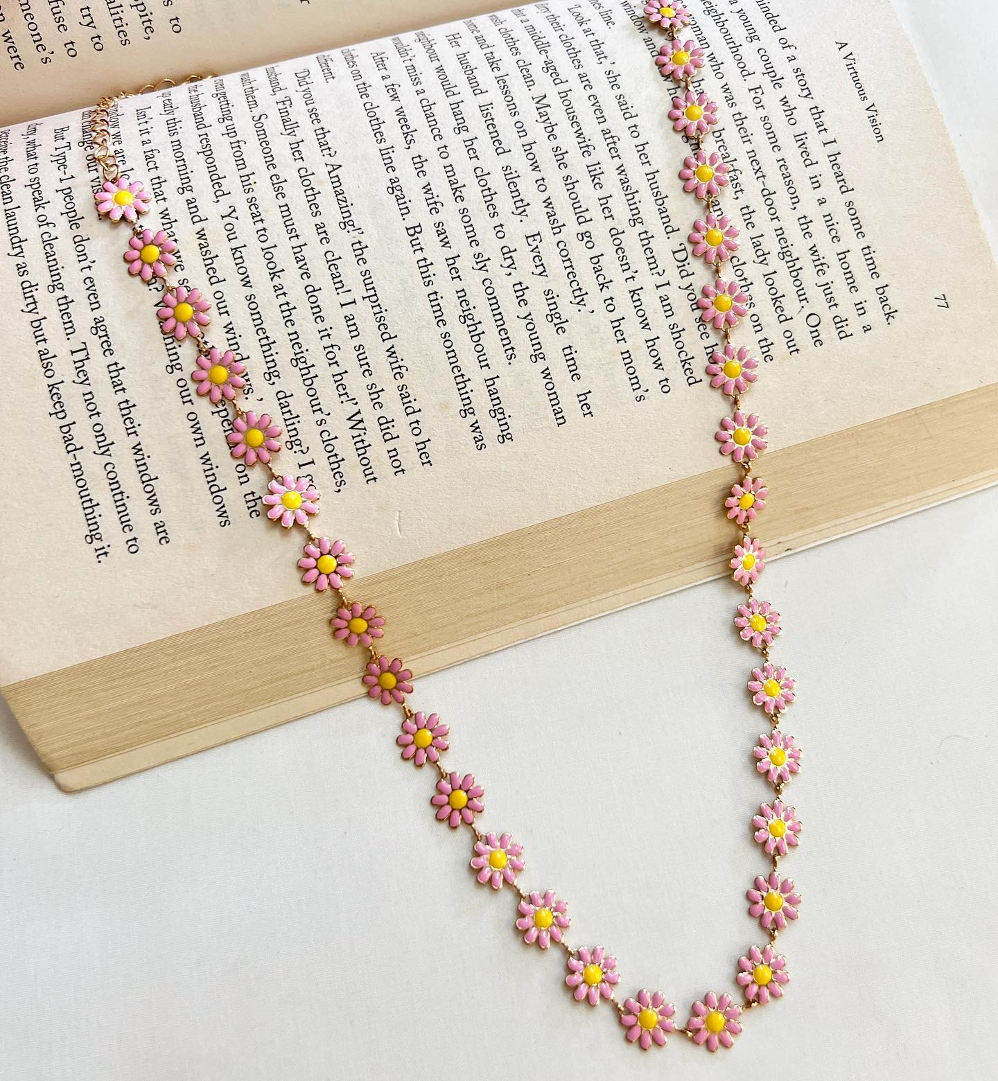 Anti-Tarnish Daisy Necklace