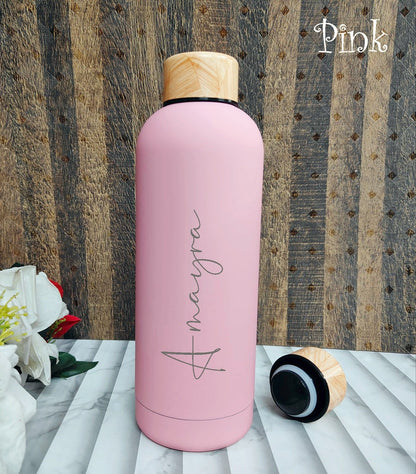 Personalized Matte Finish Stainless Steel Bottle Combo