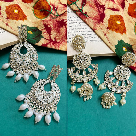 Statement Kundan Earrings