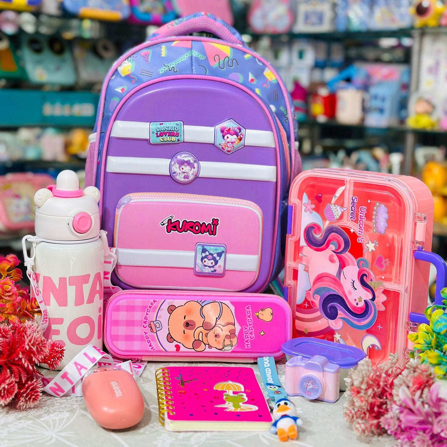 Back to School Hamper | 15 Inch Backpack with Bottle, Lunch Box & Essentials