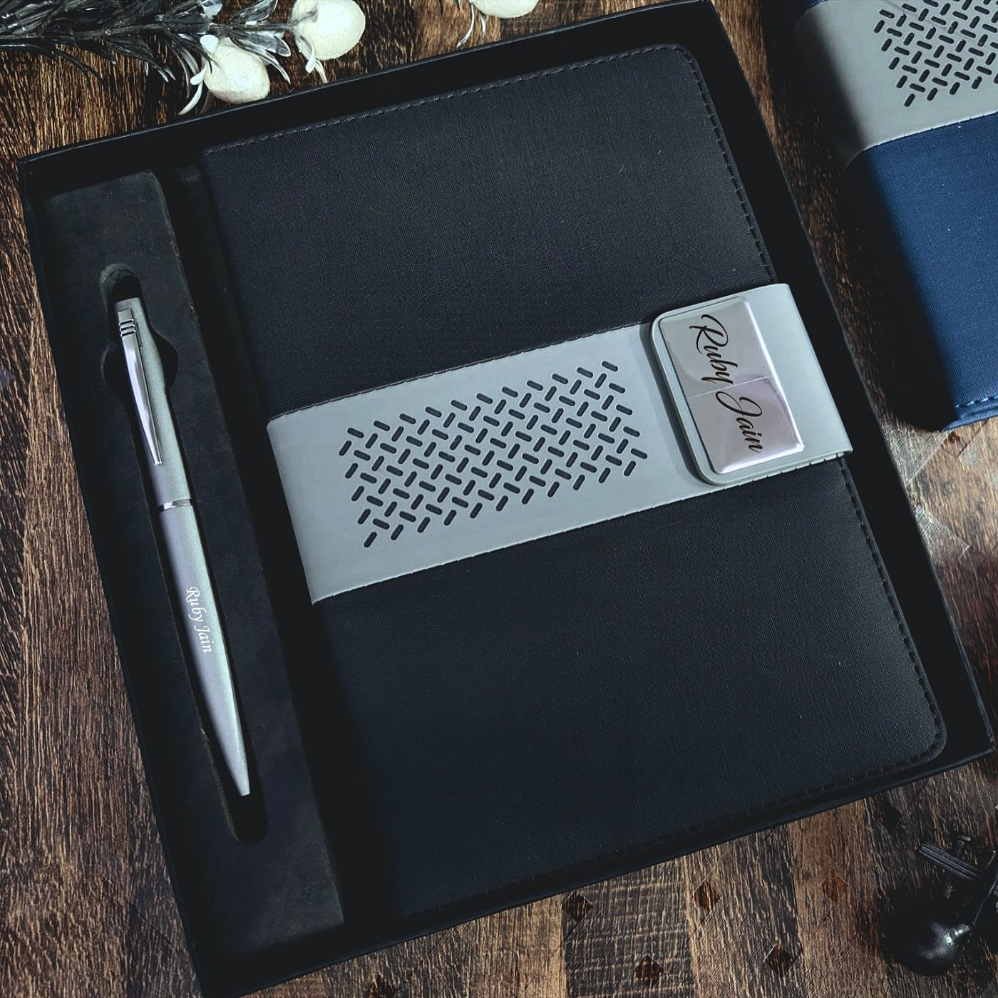 Personalized Premium Magnet Diary + Pen Combo