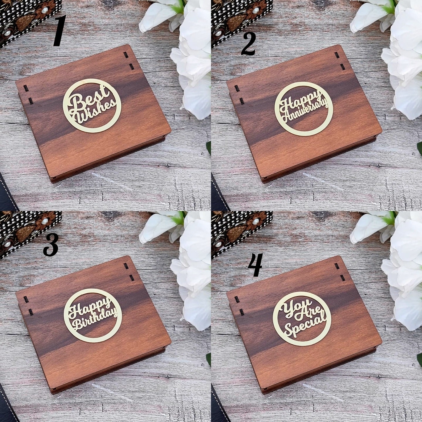Personalized Premium Leather Unisex Wallet With Themed Wooden Box