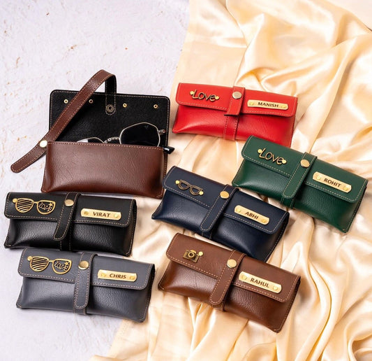 Personalized Premium Leather Eye Wear Case