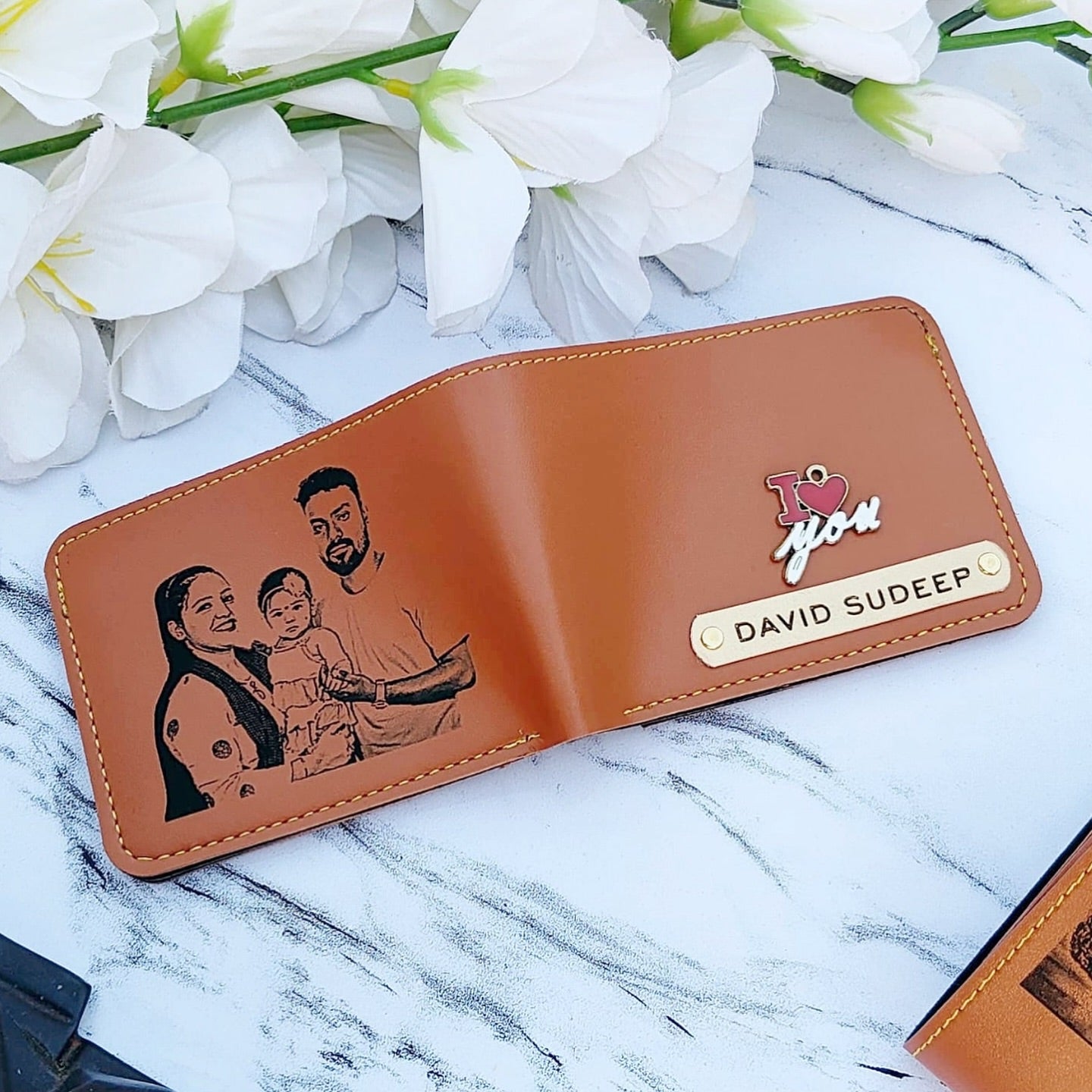 Personalized Premium Leather Sketch Wallet