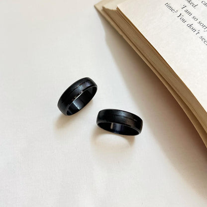 Basic Black Ring for Men