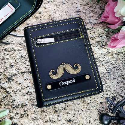 Personalized Premium Leather Compact Unisex Wallet