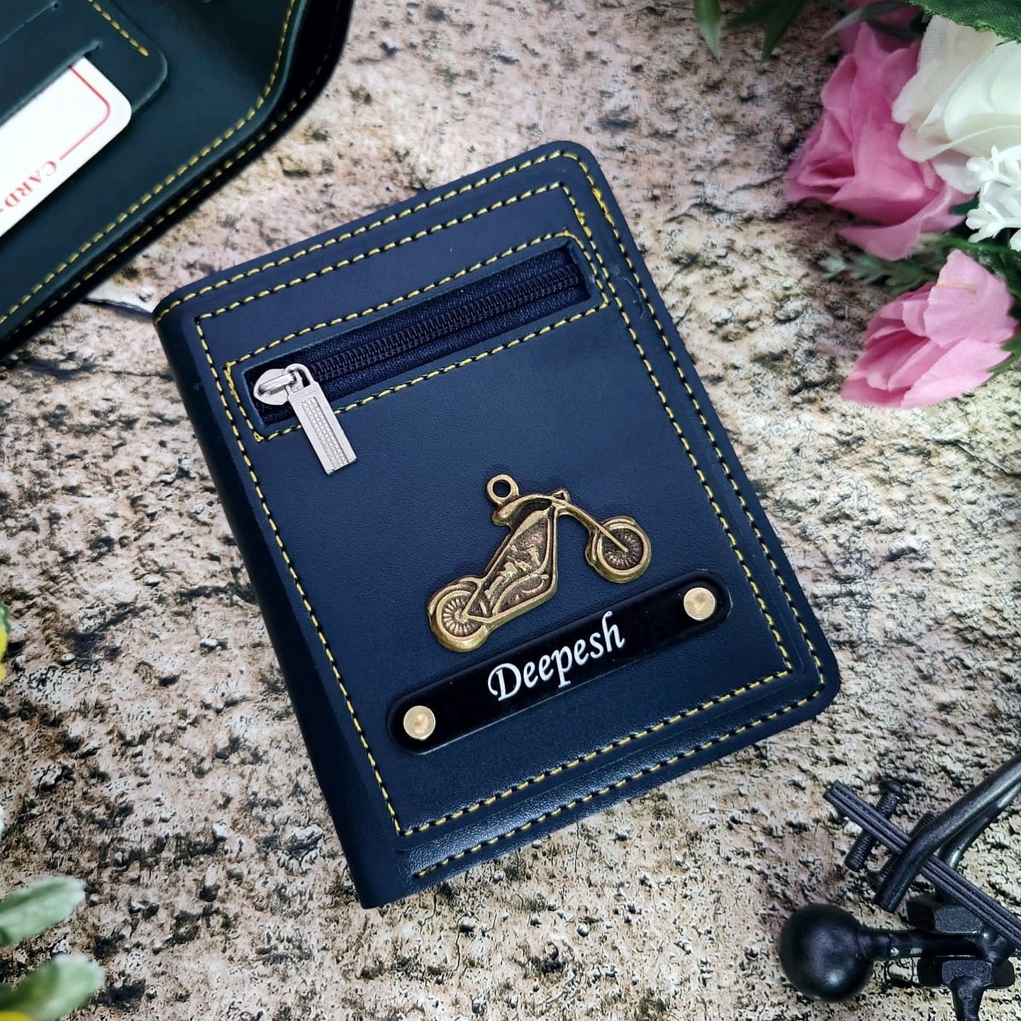 Personalized Premium Leather Compact Unisex Wallet
