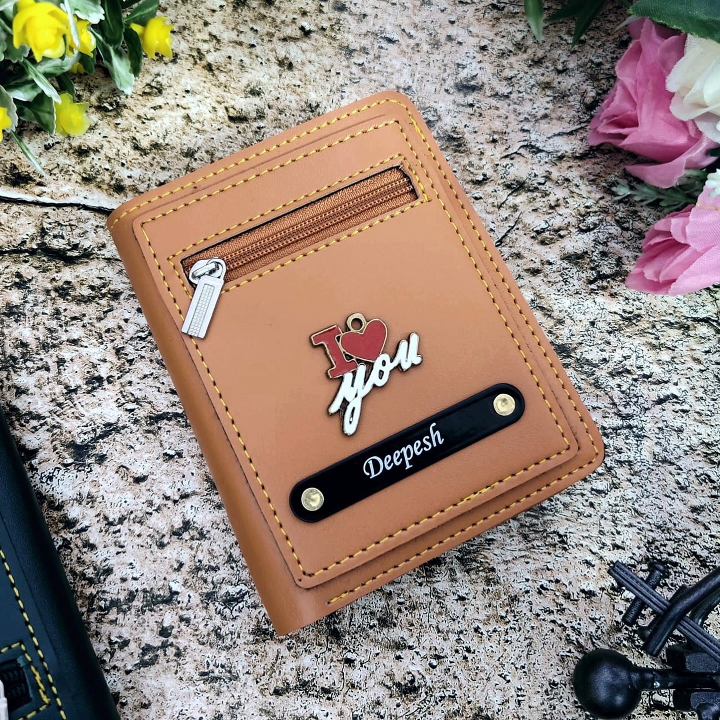 Personalized Premium Leather Compact Unisex Wallet