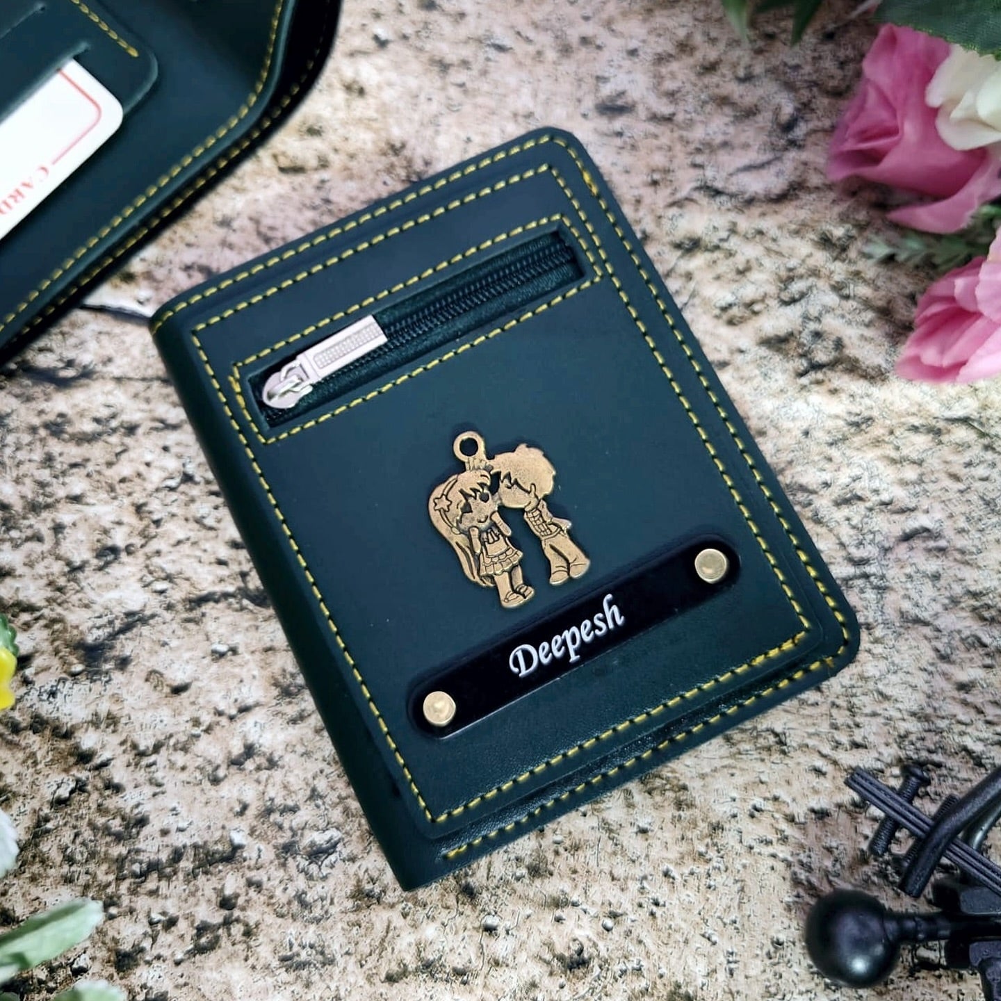 Personalized Premium Leather Compact Unisex Wallet