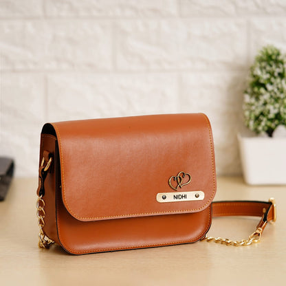 Personalized Premium Leather Sling Bag For Women