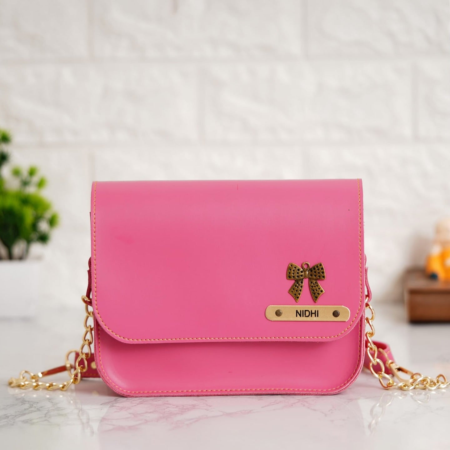 Personalized Premium Leather Sling Bag For Women