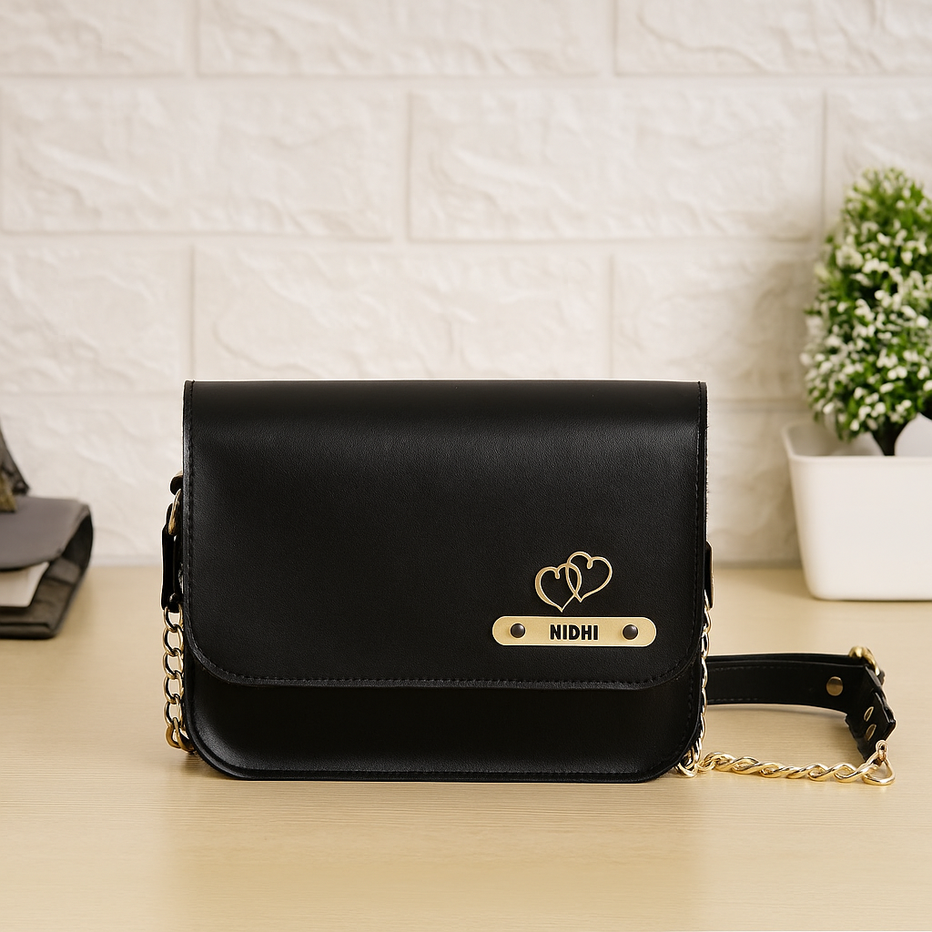 Personalized Premium Leather Sling Bag For Women