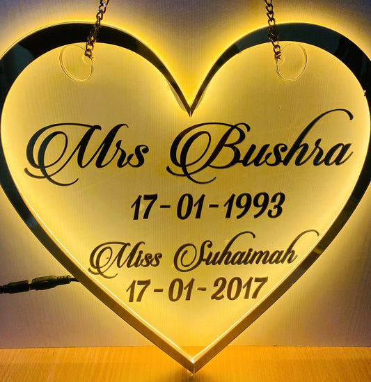 Personalized LED Acrylic Memory Board
