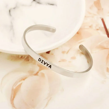 Personalized Stainless Steel Unisex Adjustable Kada