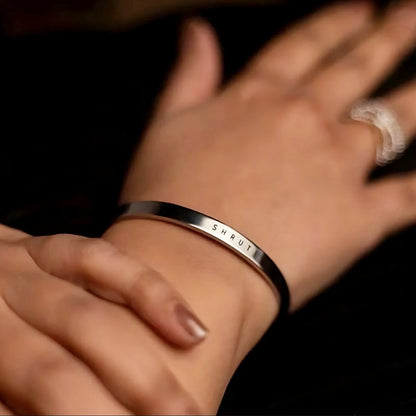 Personalized Stainless Steel Unisex Adjustable Kada