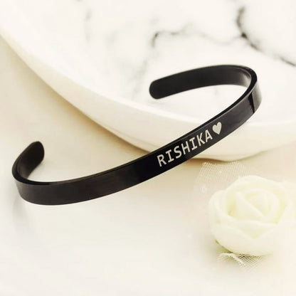 Personalized Stainless Steel Unisex Adjustable Kada