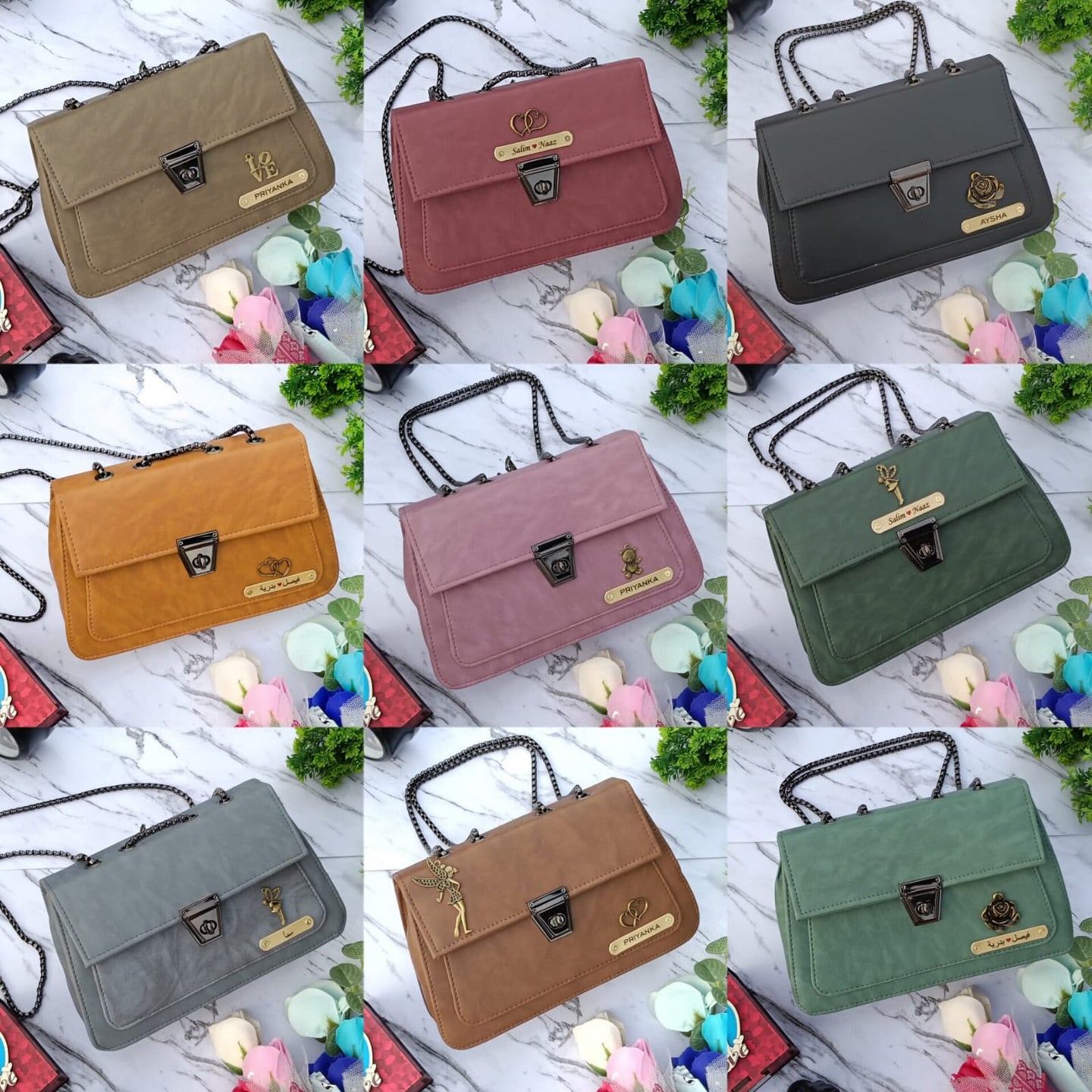 Personalized High Quality Imported Leather Sling Bag For Women