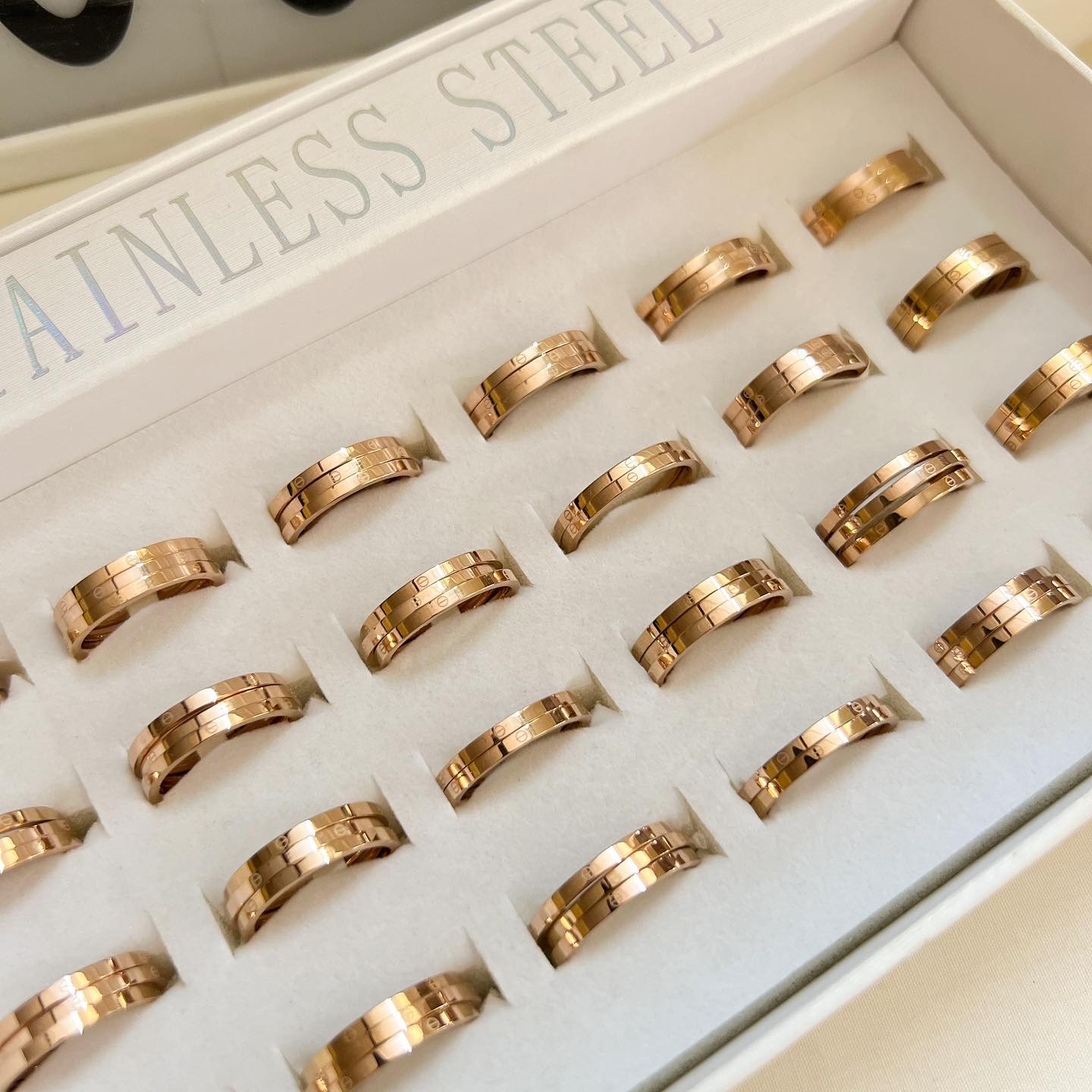 Golden Minimal Anti-Tarnish Ring