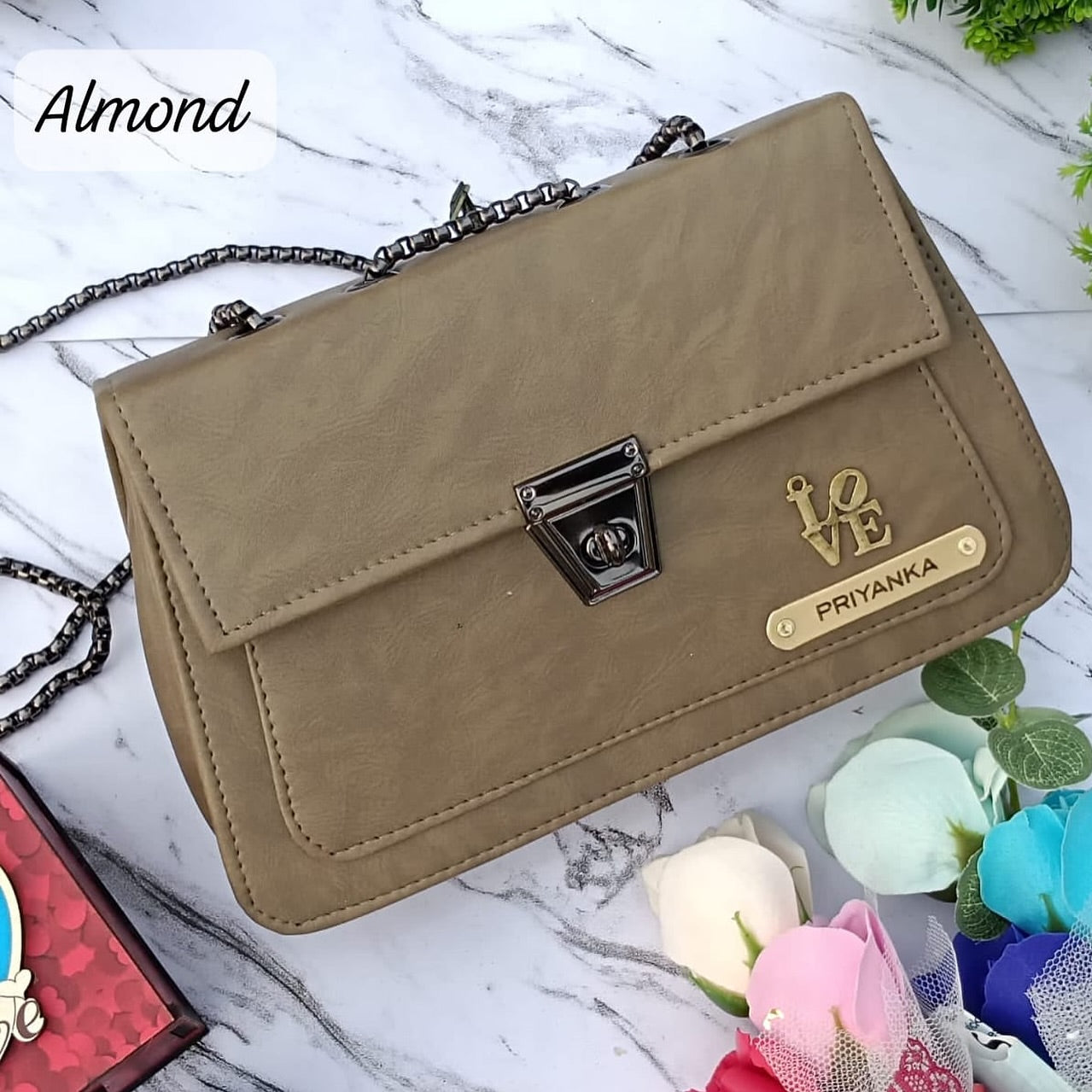 Personalized High Quality Imported Leather Sling Bag For Women