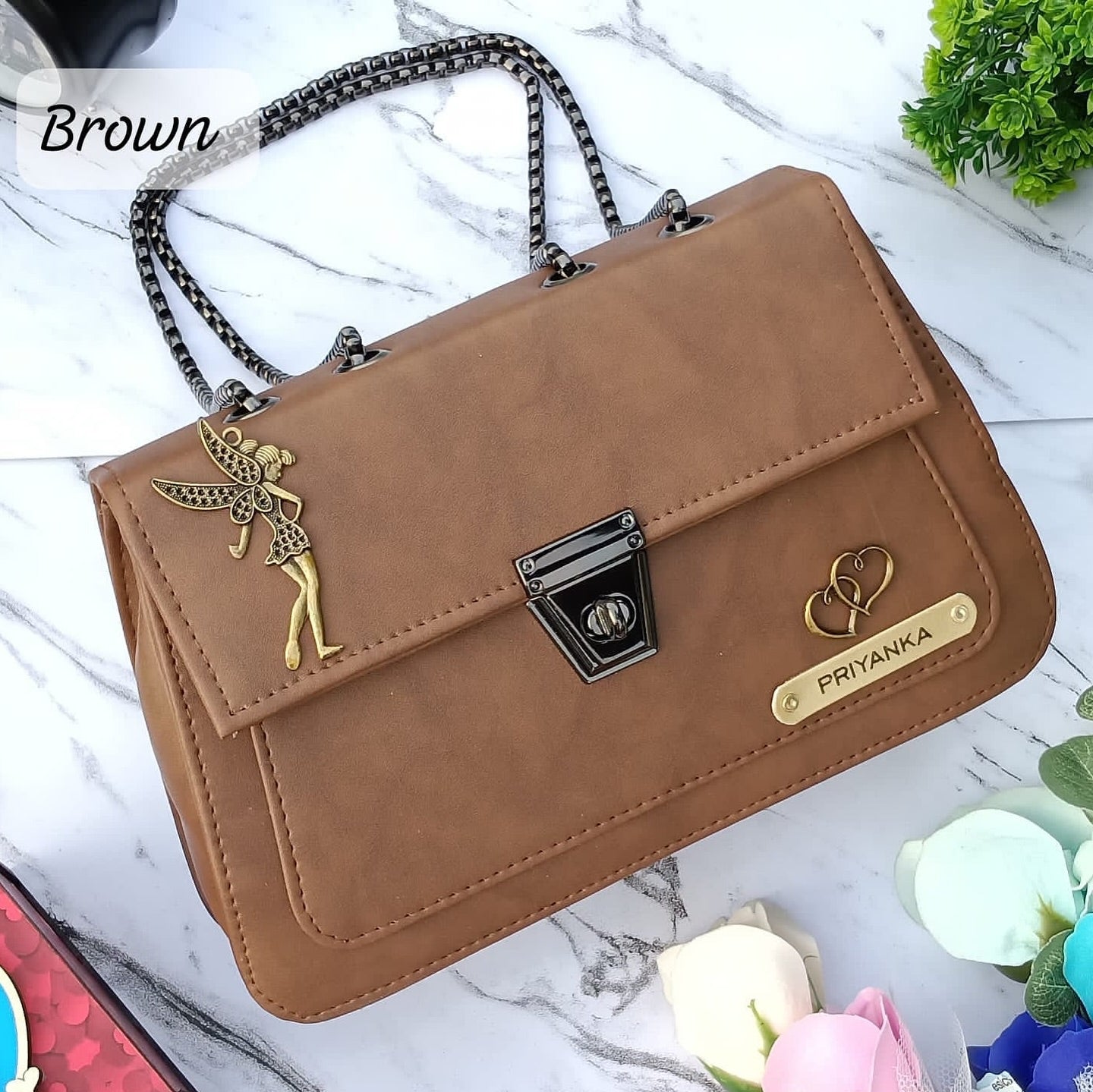 Personalized High Quality Imported Leather Sling Bag For Women