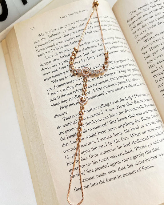Anti-Tarnish Hand Chain Bracelet
