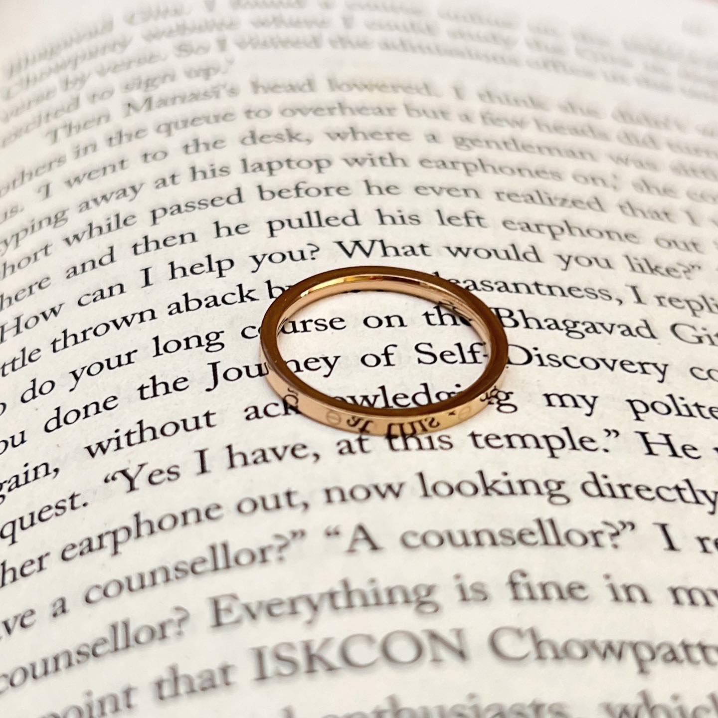 Golden Minimal Anti-Tarnish Ring