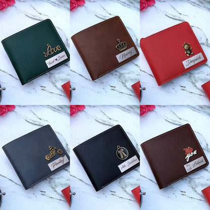 Personalized Premium Leather Wallet With Steel Strip For Men