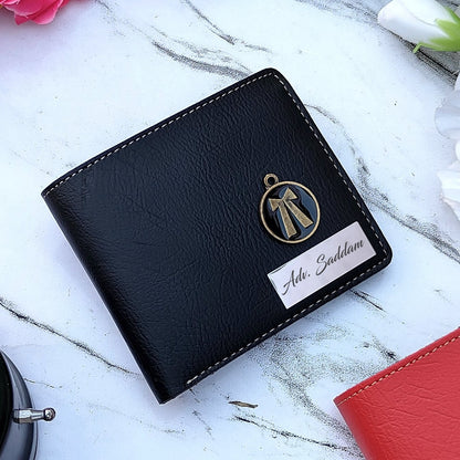 Personalized Premium Leather Wallet With Steel Strip For Men