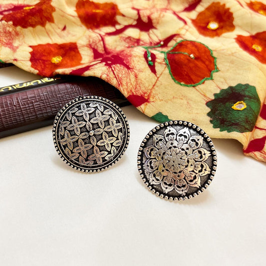 Antique Oxidised Rings | Festive Edition