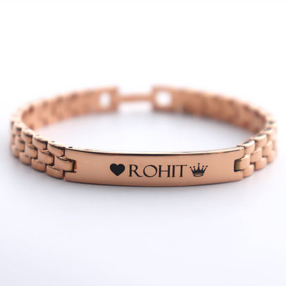 Personalized Stainless Steel Bracelet For Men