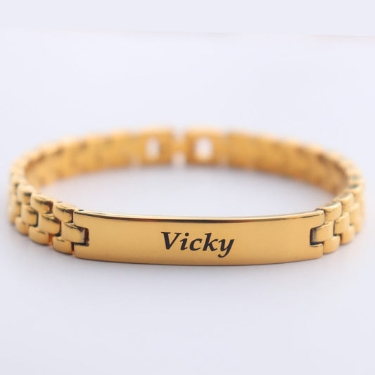 Personalized Stainless Steel Bracelet For Men