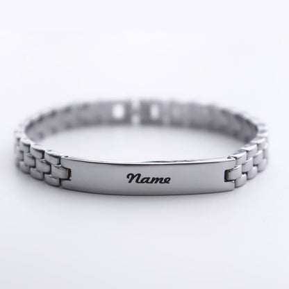 Personalized Stainless Steel Bracelet For Men