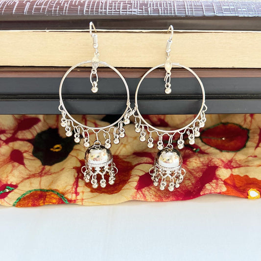 Beautiful Silver Hanging Earrings